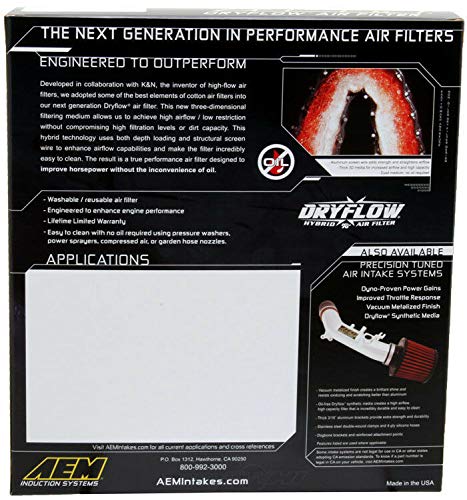 28-20304 AEM DryFlow Air Filter