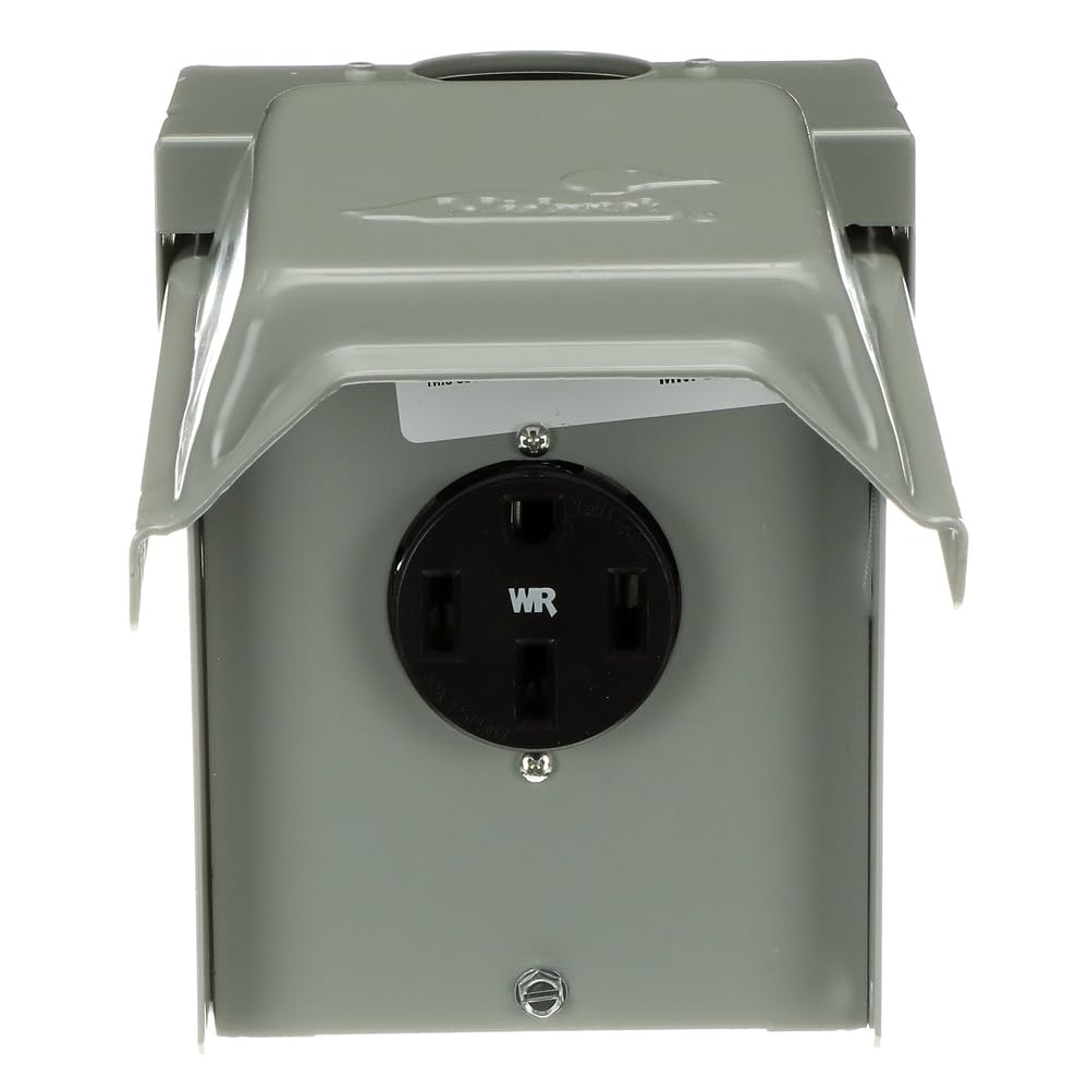 Weatherproof MIDWEST U054P • Temporary RV Outlet • 50A 14-50 RWR • Power Supply • Volts AC: 120/240V • Fully Compliant