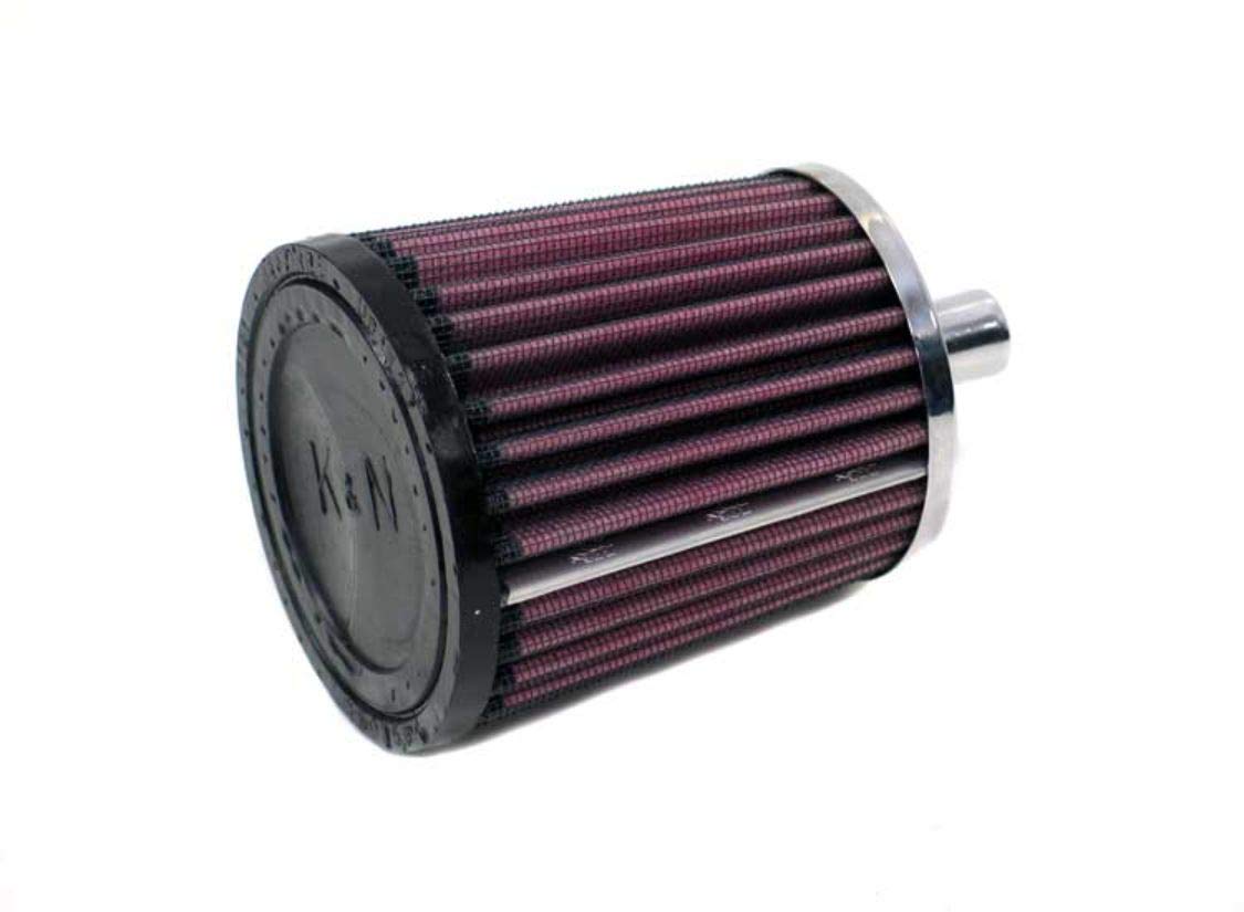 K&N Breather/ Vent Filter: High Performance, Premium, Washable, Replacement Engine Filter: Flange Diameter: 0.875 In, Filter Height: 4 In, Flange Length: 0.75 In, Shape: Round Tapered, 62-1550