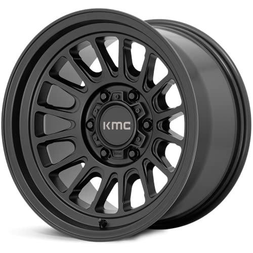 KMC Wheels KM724 Satin Black Impact OL Wheel with Aluminum (16 x 8. inches /6 x 139 mm, 0 mm Offset)