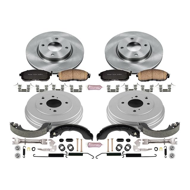 Power Stop Autospecialty KOE15252DK Front and Rear Replacement Brake Kit-OE Brake Drums & Ceramic Brake Pads