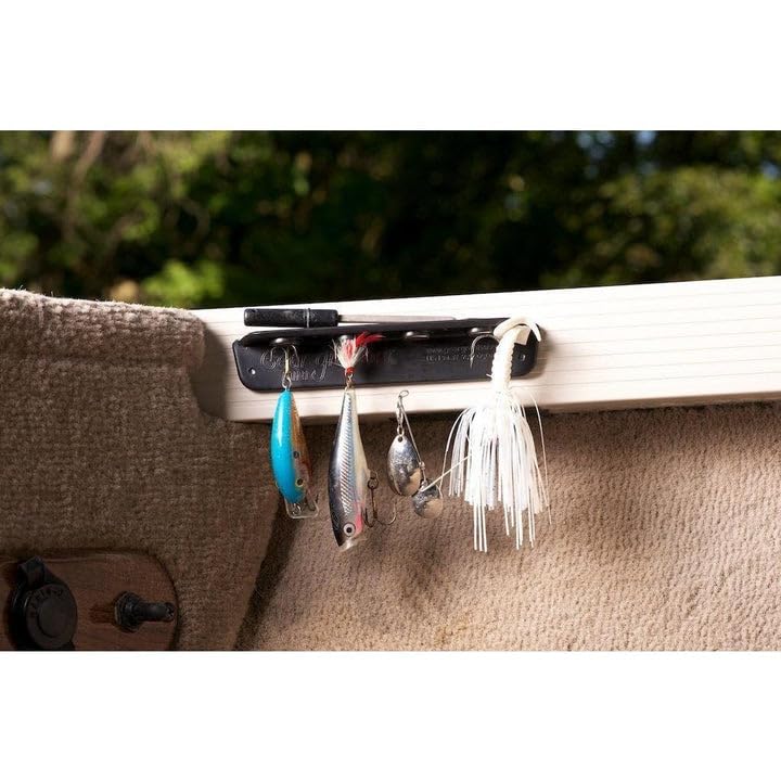 T-H Marine Mini Lure Holder Tackle Titan - Magnetic Lure and Accessory Organizer - Boat Tackle Management Rack Holds 4 Lures and Tools - Black