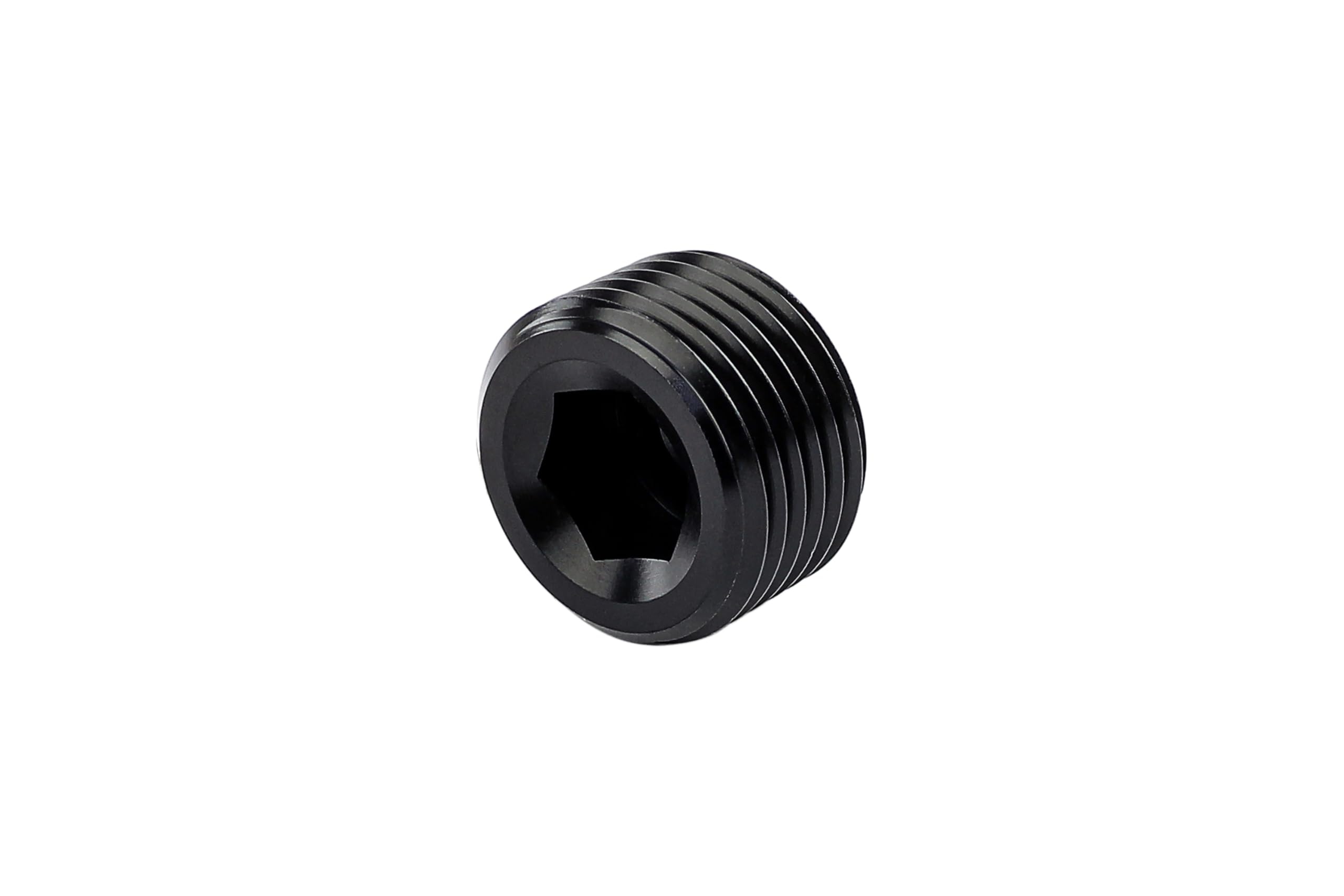 HPS AN Fitting NPT Allen Plug, Aluminum, Size: Black 1/4 NPT