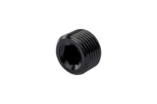 AN932-04 HPS AN Fitting NPT Allen Plug, Aluminum, Size: 3/8 NPT, Black