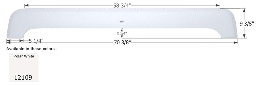 Fender Skirt ICON, Tandem, Dutchmen, FS2109, Polar White