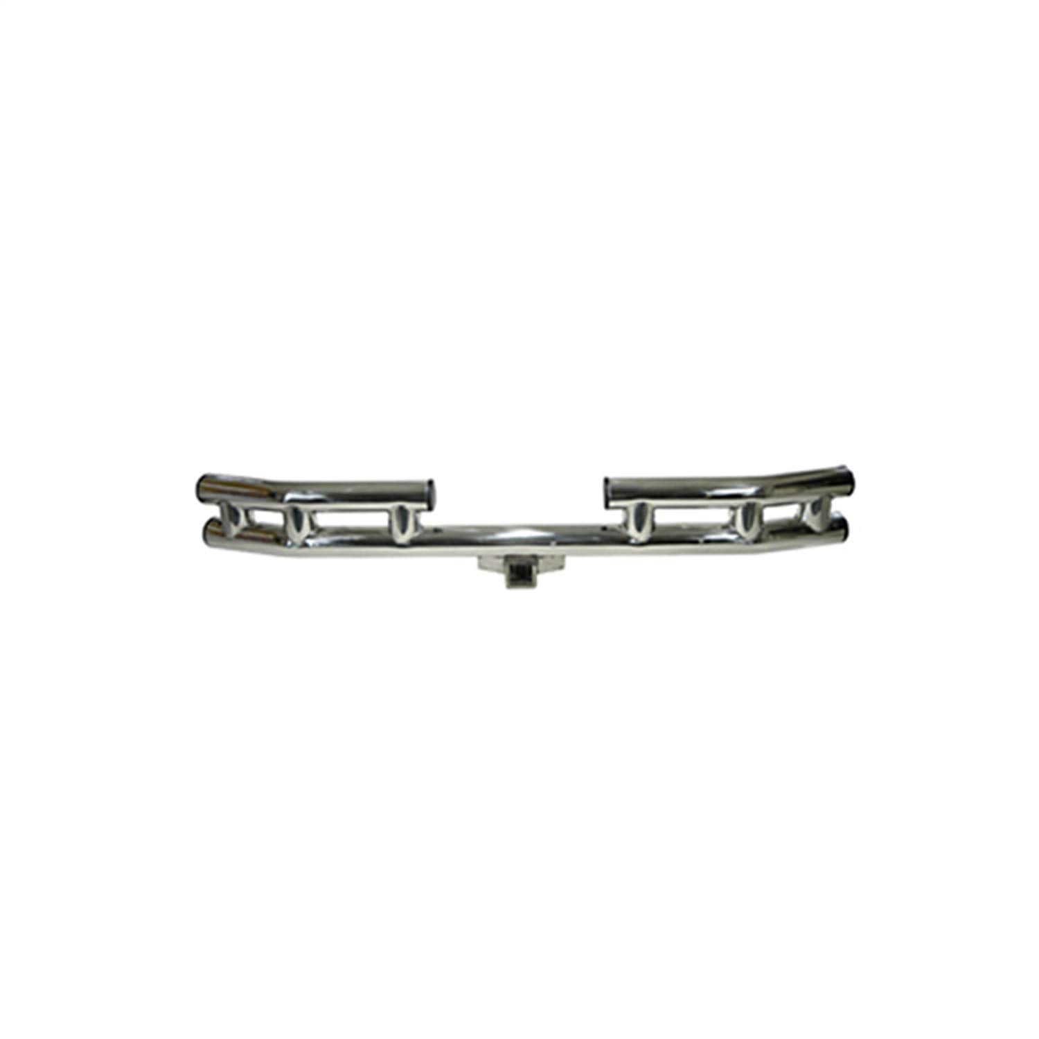Rear Rugged Ridge Dual Tube Bumper | Mid-Width, Stainless Steel | 11522.01 | Fits 1955-1986 Jeep CJ; 1987-2006 Jeep Wrangler YJ/TJ