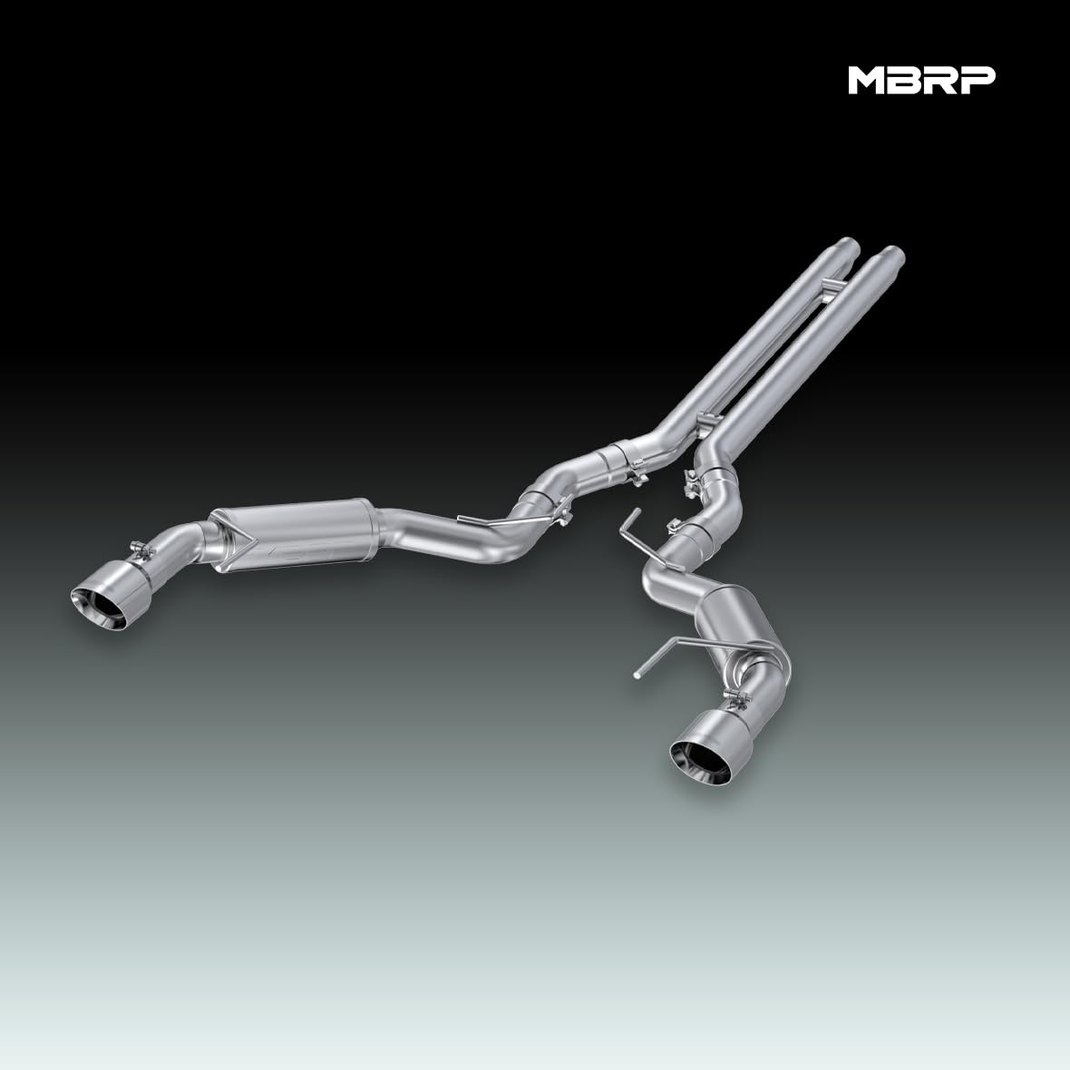 3" MBRP Cat Back, Dual Split Rear, Race Version Exhaust System with 4.5" Tips (T409)