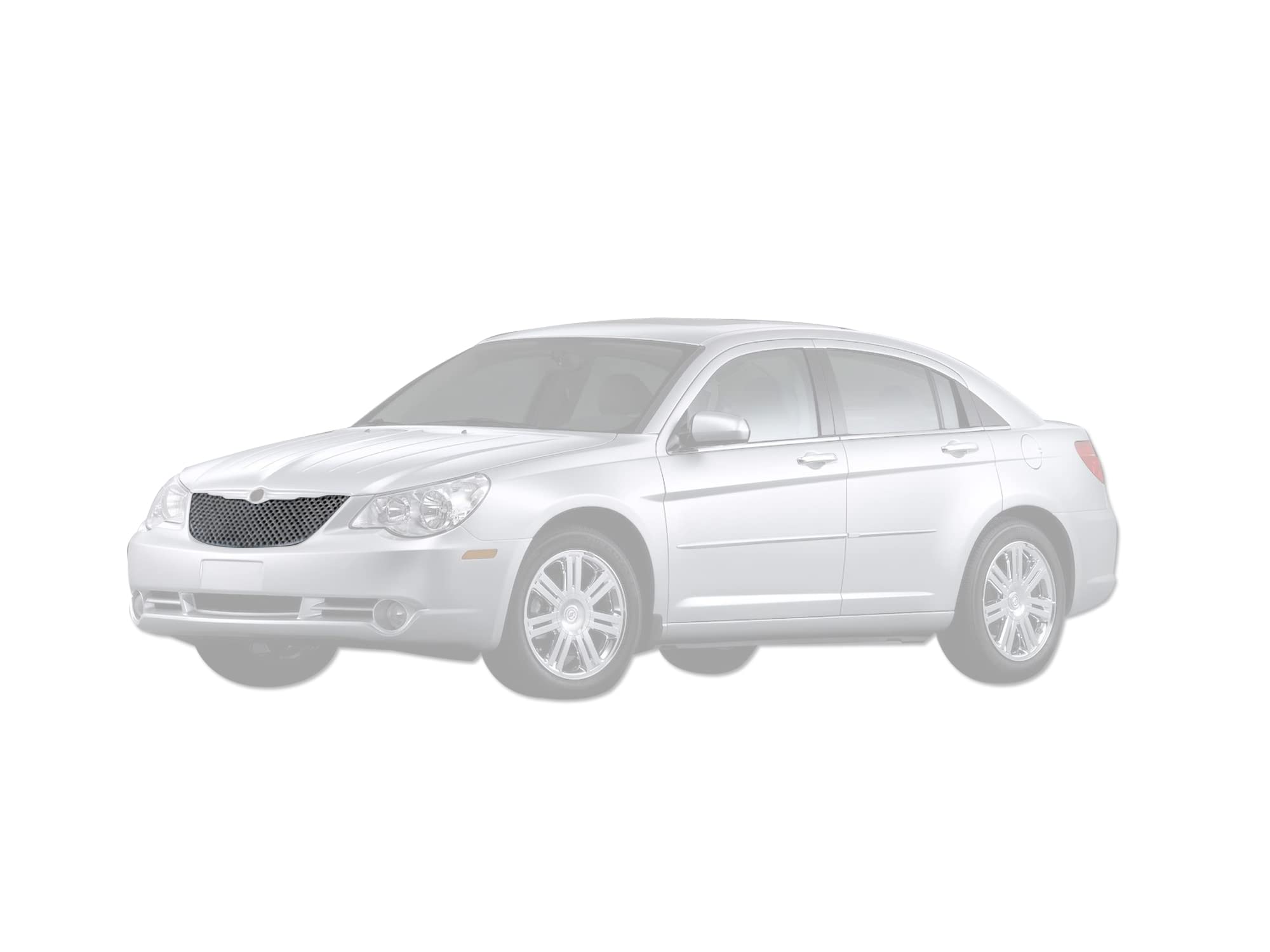 7147614 Armordillo USA Chrome Mesh Front Hood Grille Fits 2007-2010 Chrysler Sebring