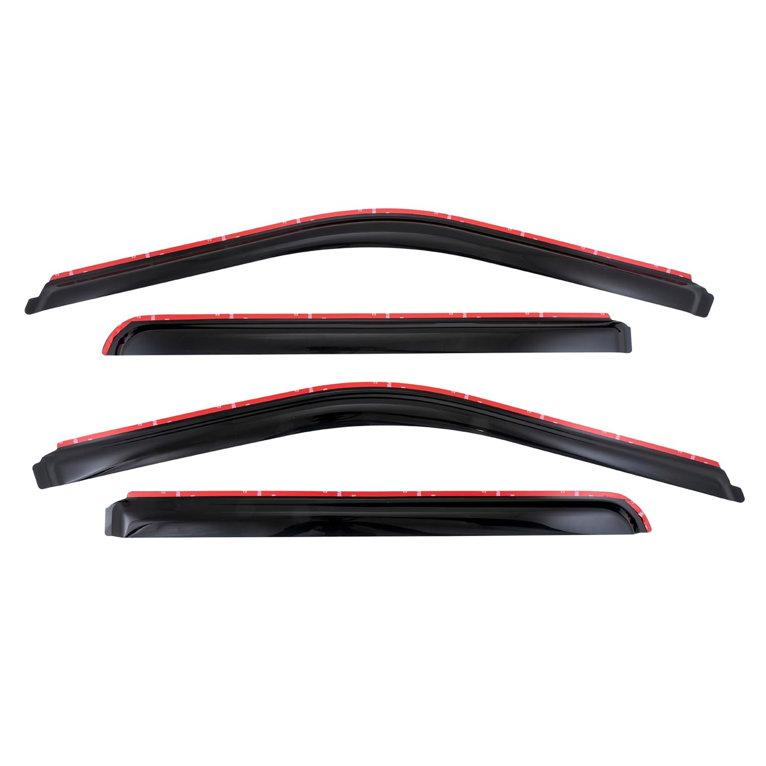 Window Vents TrailFX Fits Ford F-250 Super Duty Crew Cab 2017-2025 in-Channel Smoked Rainguards 4-Piece Low Profile Acrylic Set TrailFX 4381IC