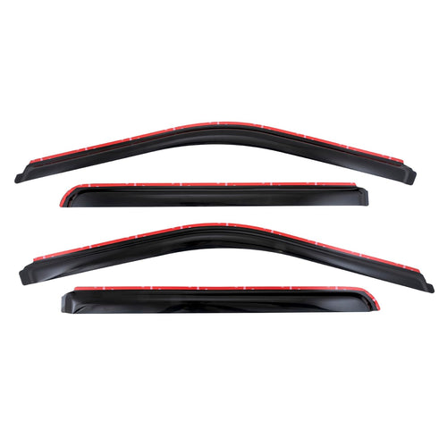 Window Vents TrailFX Fits Ford F-250 Super Duty Crew Cab 2017-2025 in-Channel Smoked Rainguards 4-Piece Low Profile Acrylic Set TrailFX 4381IC