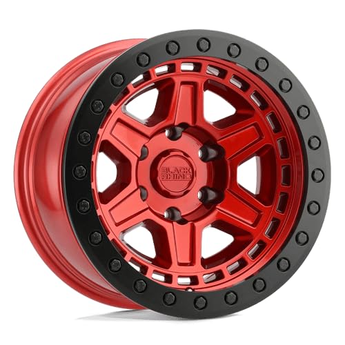 RENO Black Rhino Hard Alloys 17X9, 5X5.0, 5, 0mm CANDY RED W/ BLACK RING & BOLTS - 1790REN005127R71