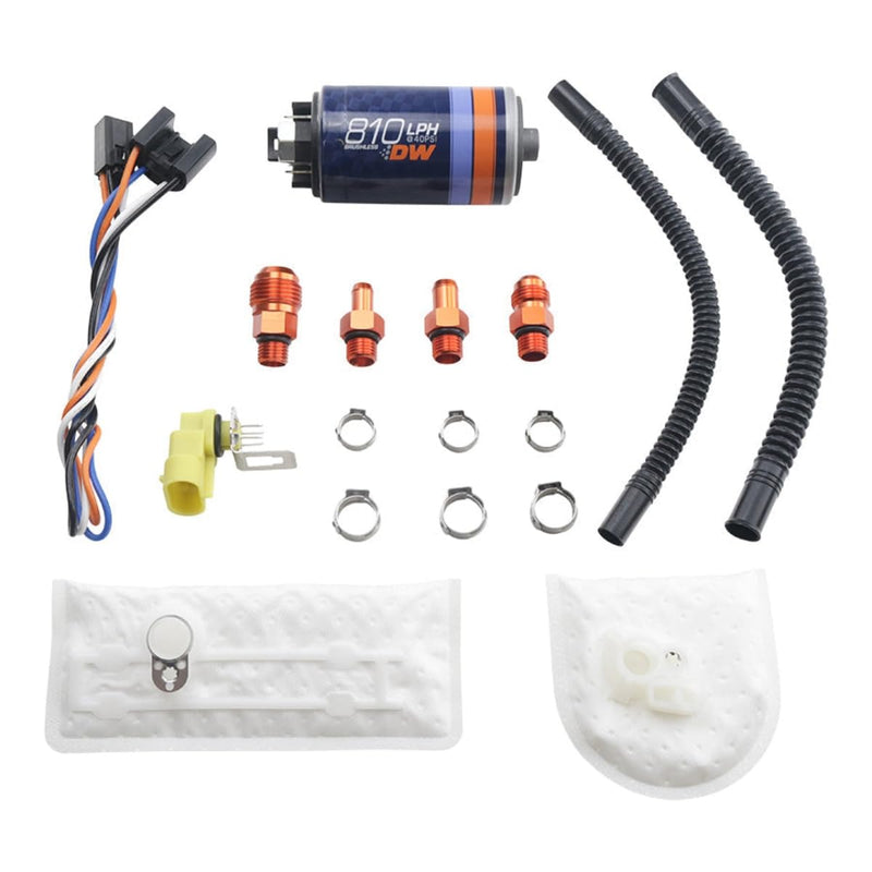 810lph Deatschwerks in-tank brushless fuel pump w/ 9-1002 install kit W/O Controller (9-811-1002)