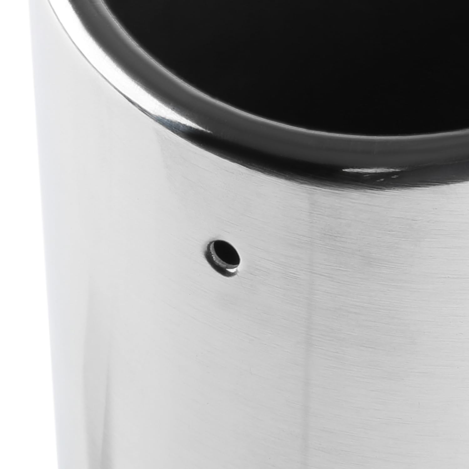 4.125" Slant Angle Cut Round Tip Stainless Steel Exhaust Muffler Spec-D Tuning 2.5" Inlet
