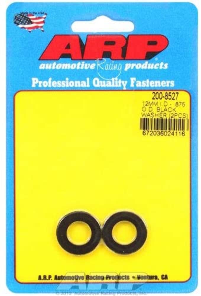 Black Washers ARP M12 ID 0.875in OD (2 pack)