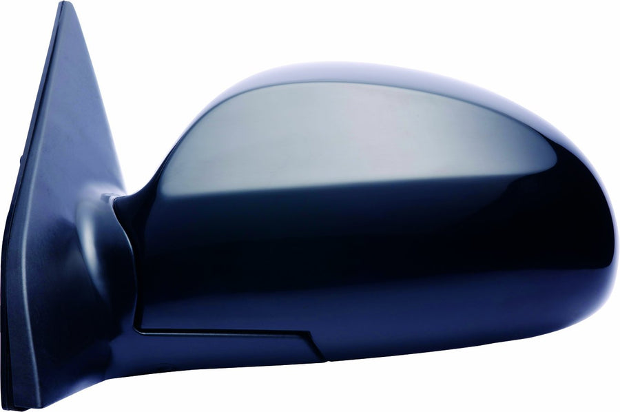 Mirror Driver Side for Kia Spectra 5 Wagon/Sedan, Black PTM, Foldaway, Blue Glass, Heated Power
