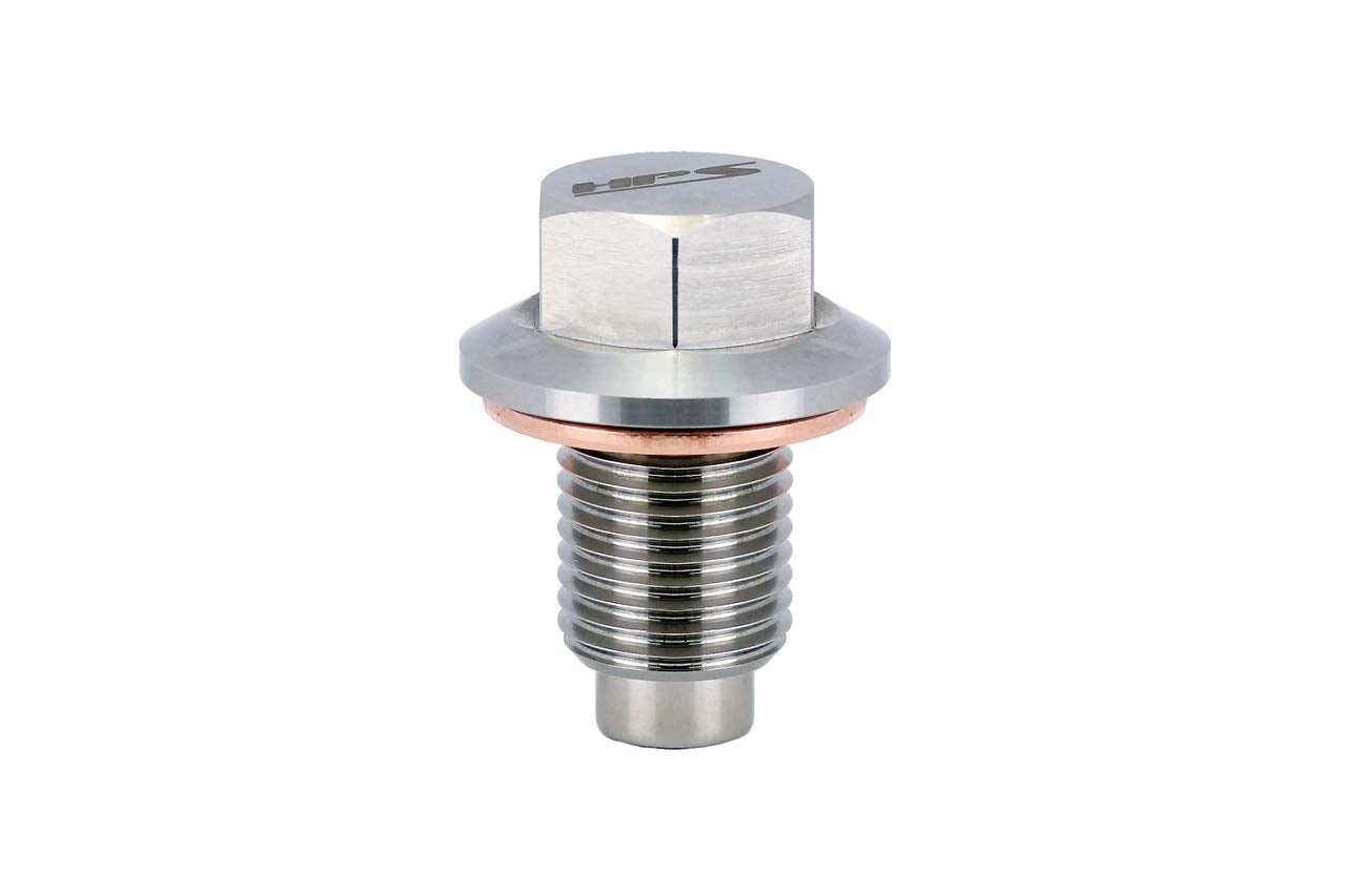 HPS Performance Automotive Stainless Steel Magnetic Oil Drain Plug Bolt MDP-M16x150