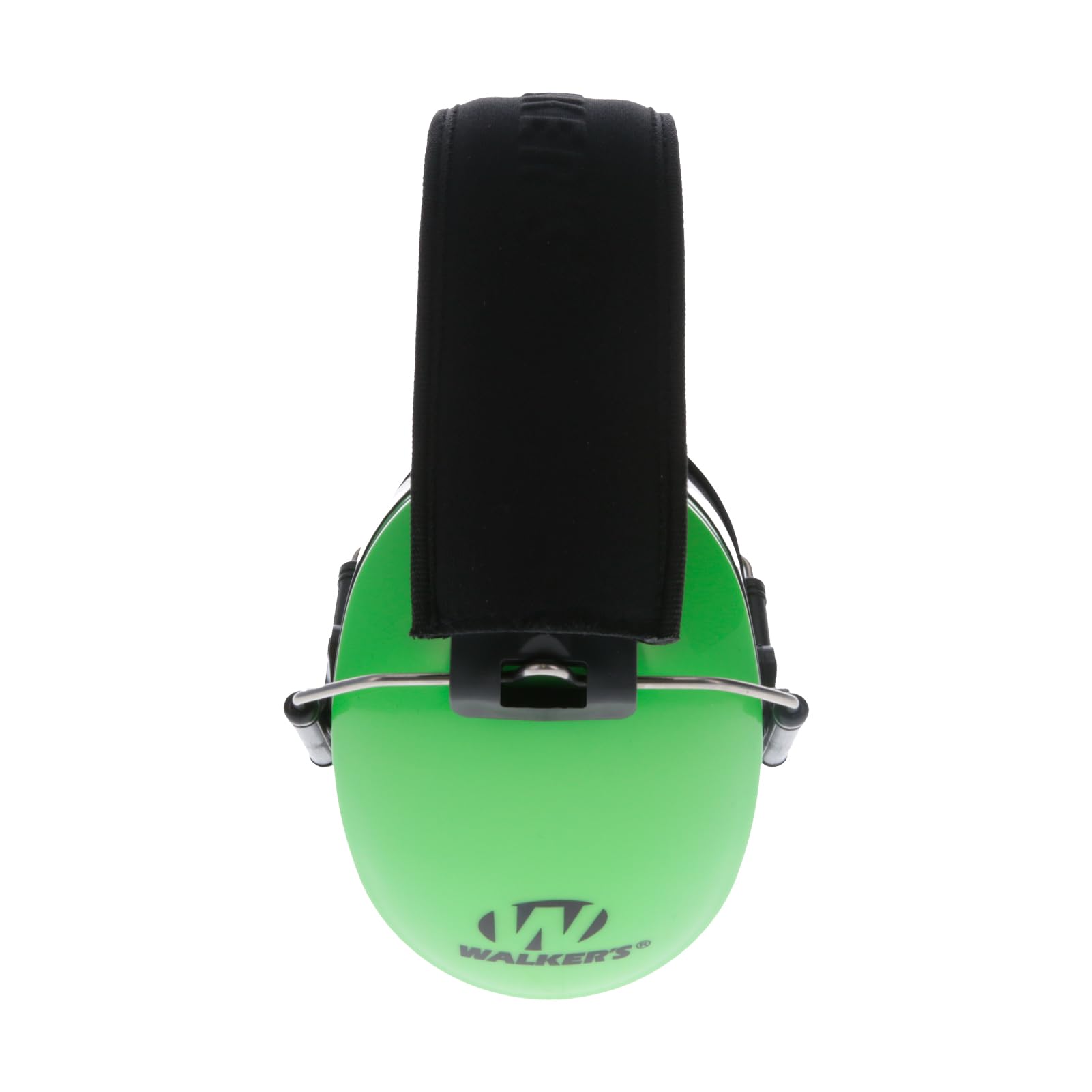 Walker's Passive Dual Colored Muff - Compact Folding Lightweight 26dB NRR Hunting Gun Range Shooting Hearing Protection Muff w/Padded Headband & PVC Earpads, Hi-Vis Green