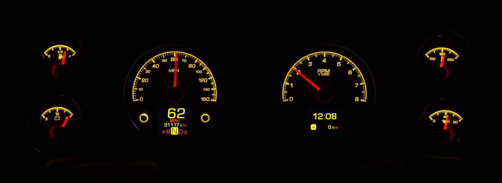 Dakota Digital Customizable Gauge System 70-81 Chevy Camaro Black HDX-70C-CAM-K