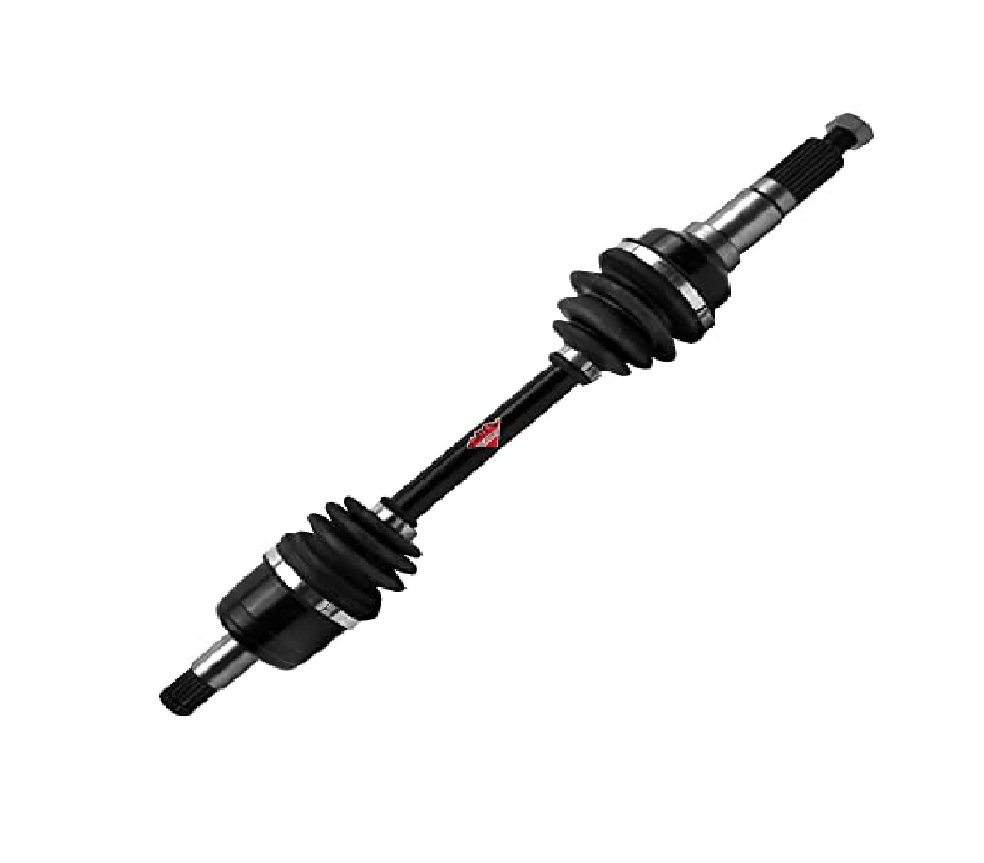 Front Left/Right Rugged Performance Axle for (2002-06) Yamaha Big Bear 400, Stainless-Steel Clamps Coated for High Protection & Machined Heat Treated Long Life OEM: 5FU-F510F-00-00, 5GH-2510J-00-00