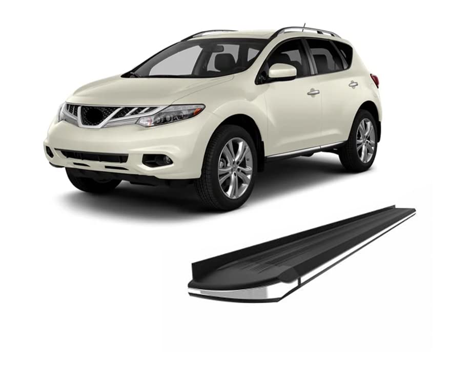 Exceed Black Horse Running Boards Compatible with 2009-2014 Nissan Murano (Excludes 2-Door Model)-EX-NIMU