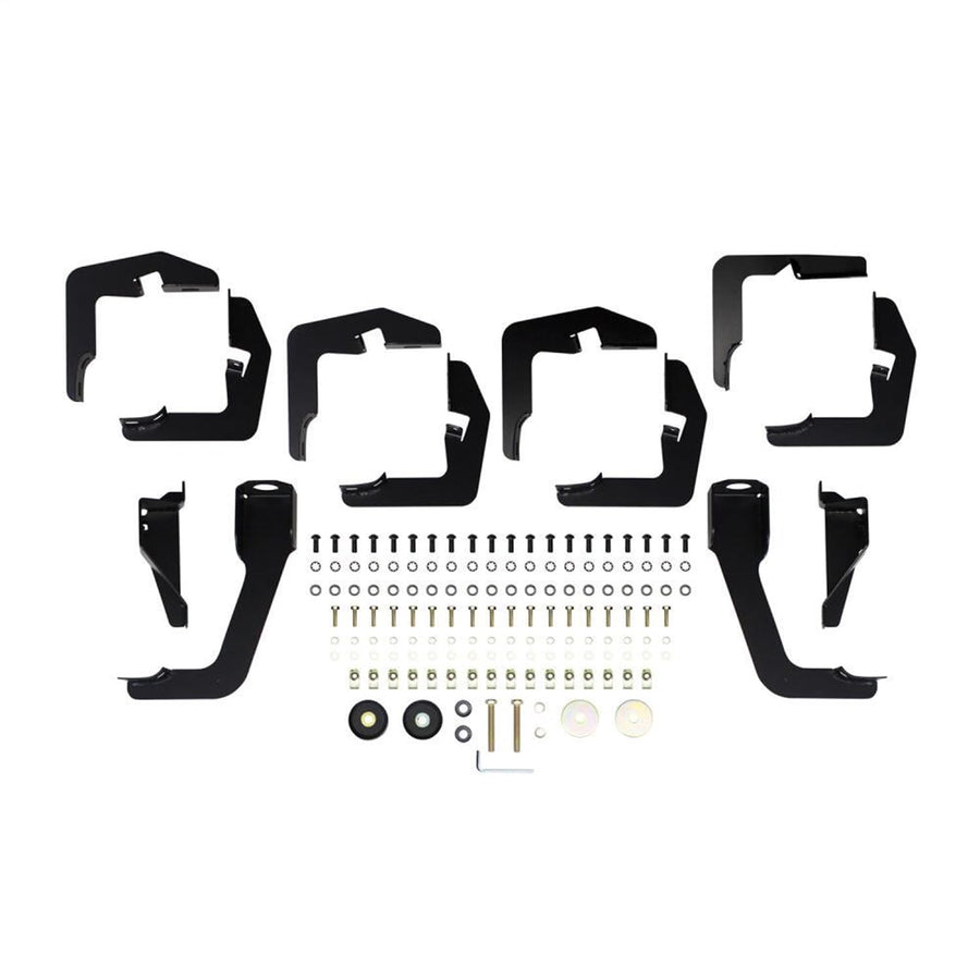 Westin PRO TRAXX 5 Oval Wheel to Wheel Nerf Bars fits 1999-2016 F250 F350 F450 F550 Crew Cab 8' Bed (Exc Dually) Stainless Steel Pair