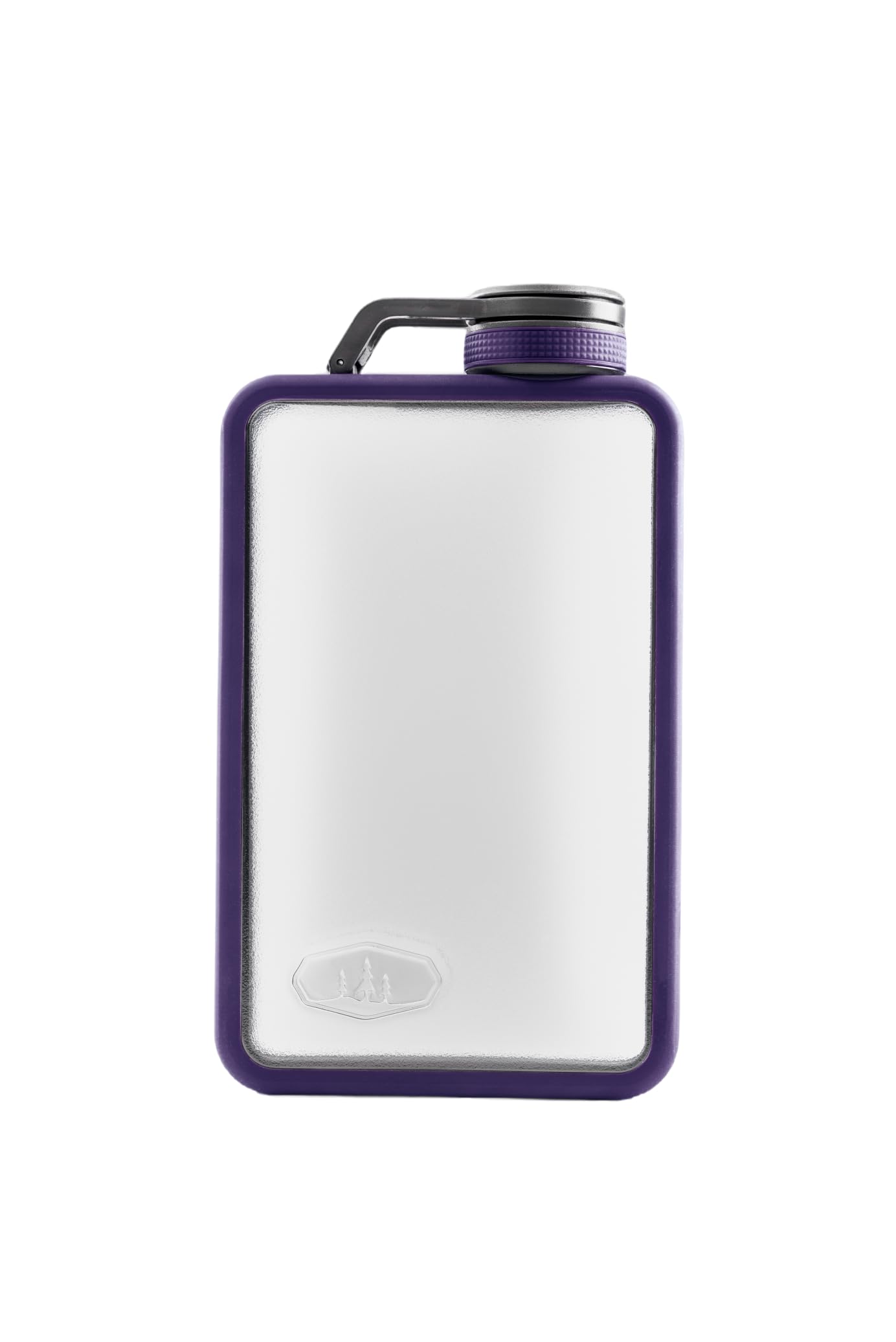 GSI Outdoors Flask Boulder- Rugged and Shatter-Resistant, Outdoor Hip Flask Non Metal, Purple, 6 Fluid Ounces