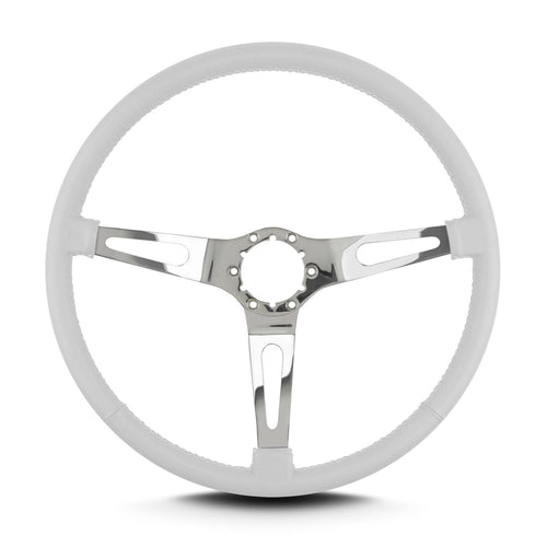 Teardrop Lecarra 66310 15" Polished Thin Grip White 3 Spoke