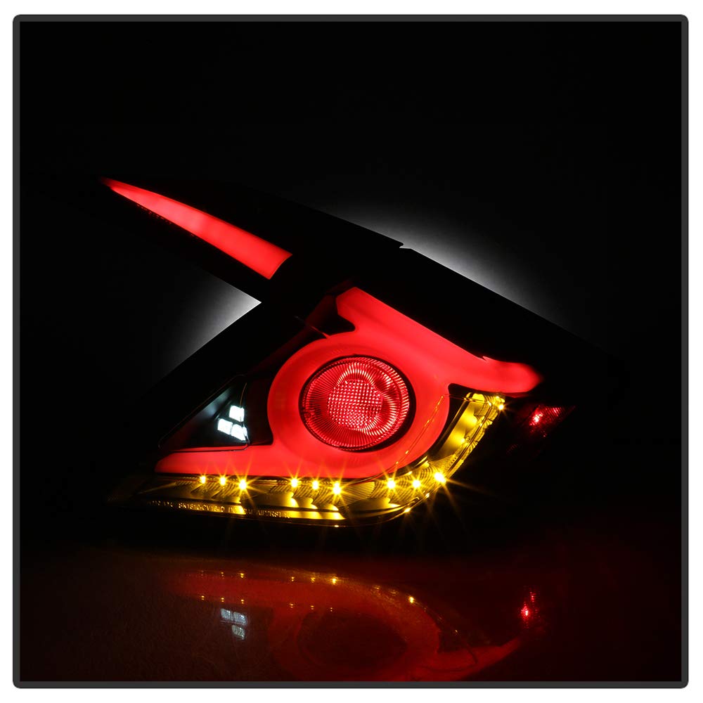 Honda Civic 2016-2019 Spyder 5086051 4 Door Light Bar LED Tail Lights - Black