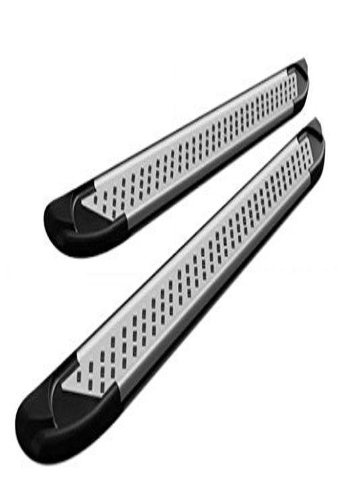 Silver Romik 61310418 RAL Running Board for Jeep