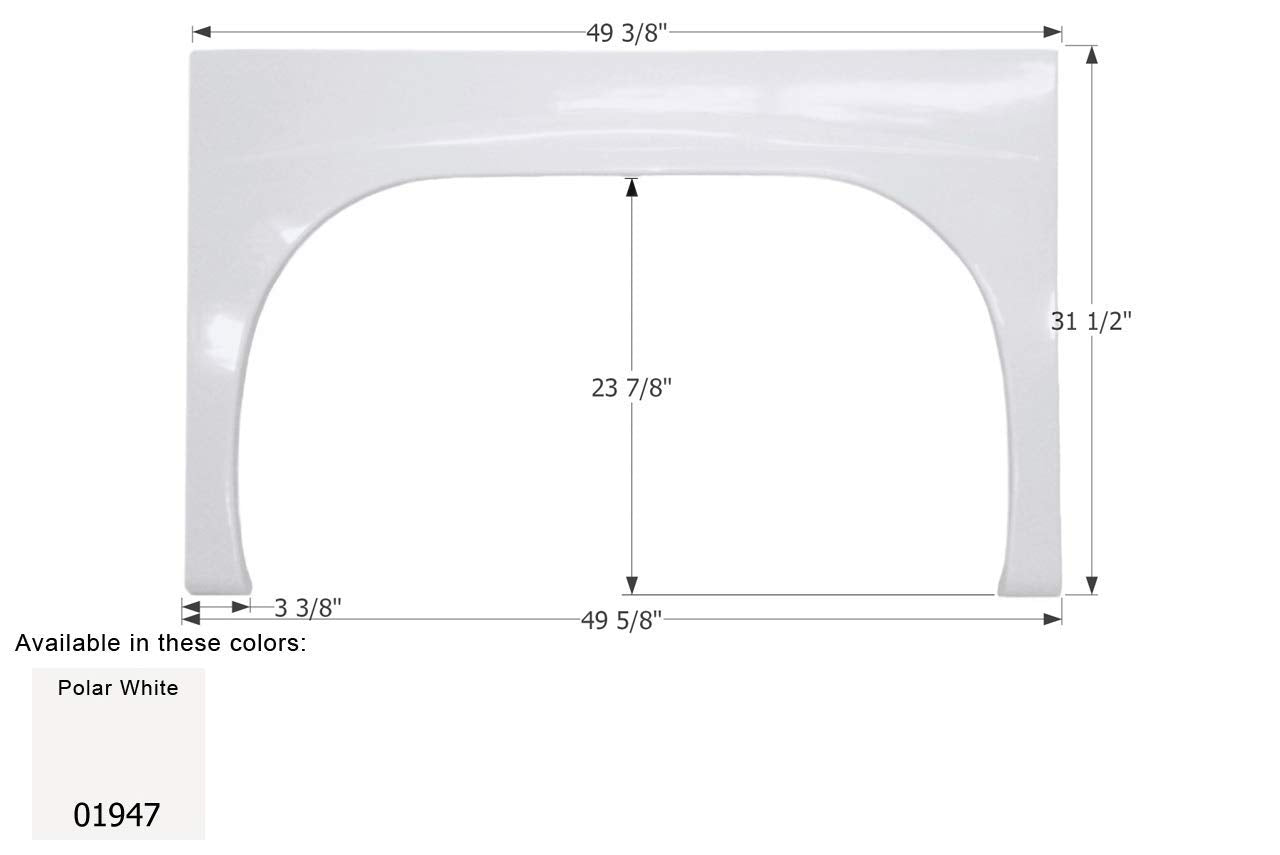 Fender Skirt ICON, Single, Gulf Stream, FS1947, Unpainted