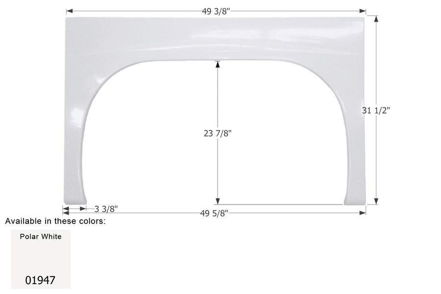 Fender Skirt ICON, Single, Gulf Stream, FS1947, Unpainted
