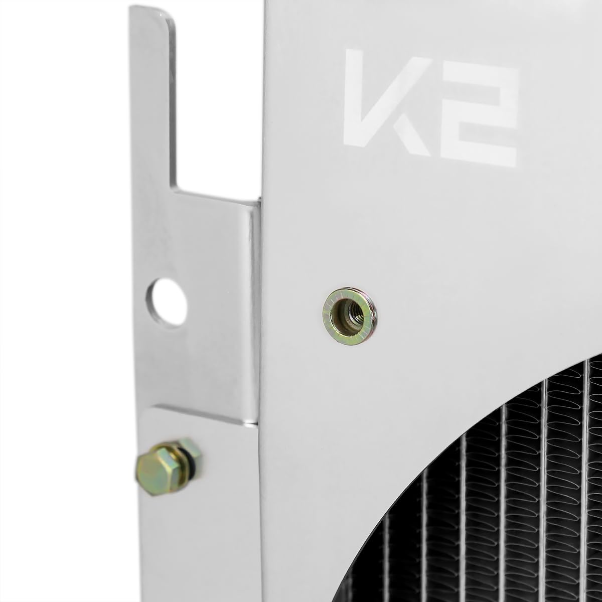 Cooling Spec-D Tuning Aluminum 3 Row Radiator with Fan Shroud Compatible with 1963-1968 Chevrolet Bel Air