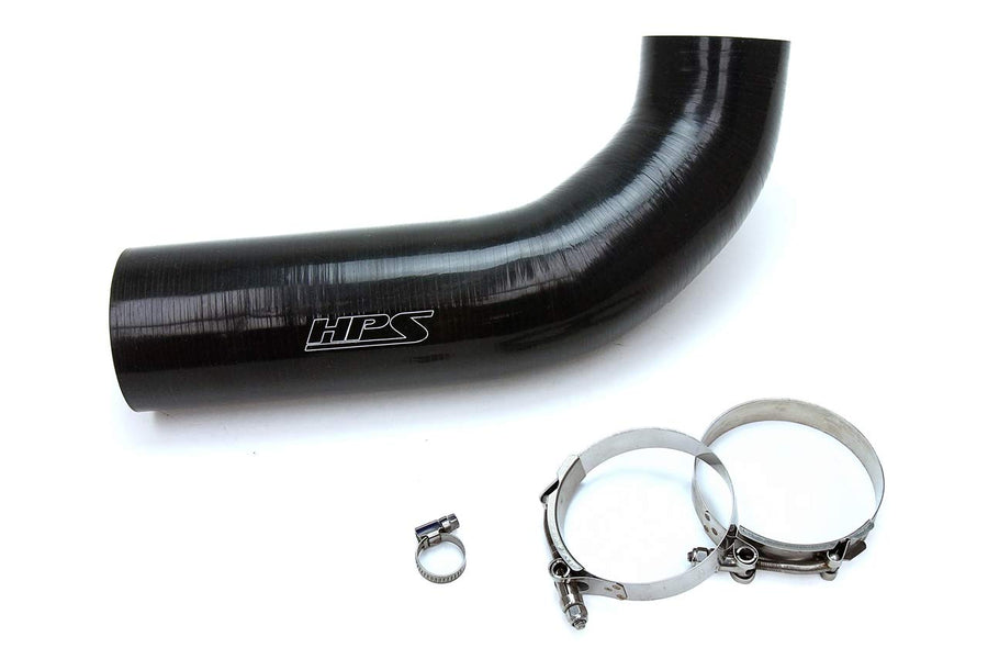 Black Silicone HPS Performance Air Intake Hose Kit Post MAF Tube Compatible with 2012-2017 Jeep Wrangler JK & Unlimited 3.6L V6, 57-1639-BLK