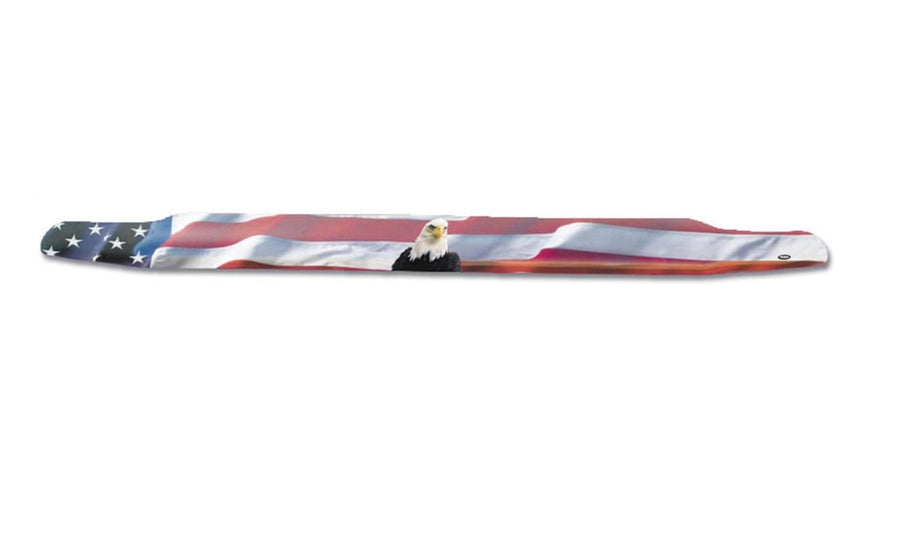 Husky Liners Hood Protector | American Flag w/Fits 2009-2014 Ford F-150 Exludes Raptor, High Profile/Bug Shield - 1 pc., Multi-Colored-USA | 2818940