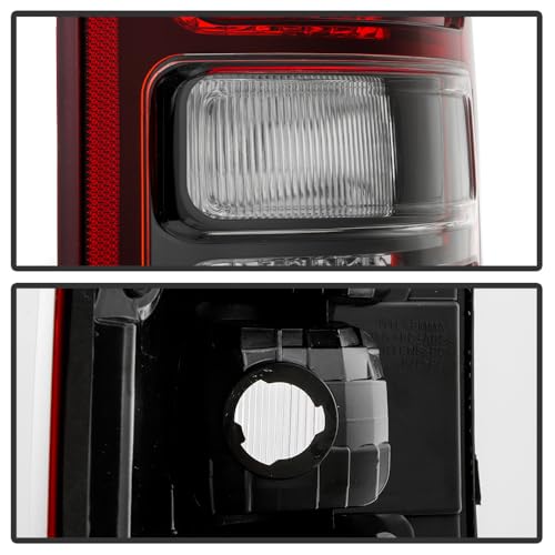 Dodge Ram 1500 Big Horn/Tradesman Spyder (POE) Halogen Black Bezel Red Len Tail Light - OE Right (CH2801221)