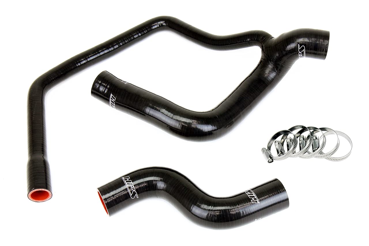 3-ply HPS Black Reinforced Silicone Radiator Coolant Hose Kit 57-2032-BLK