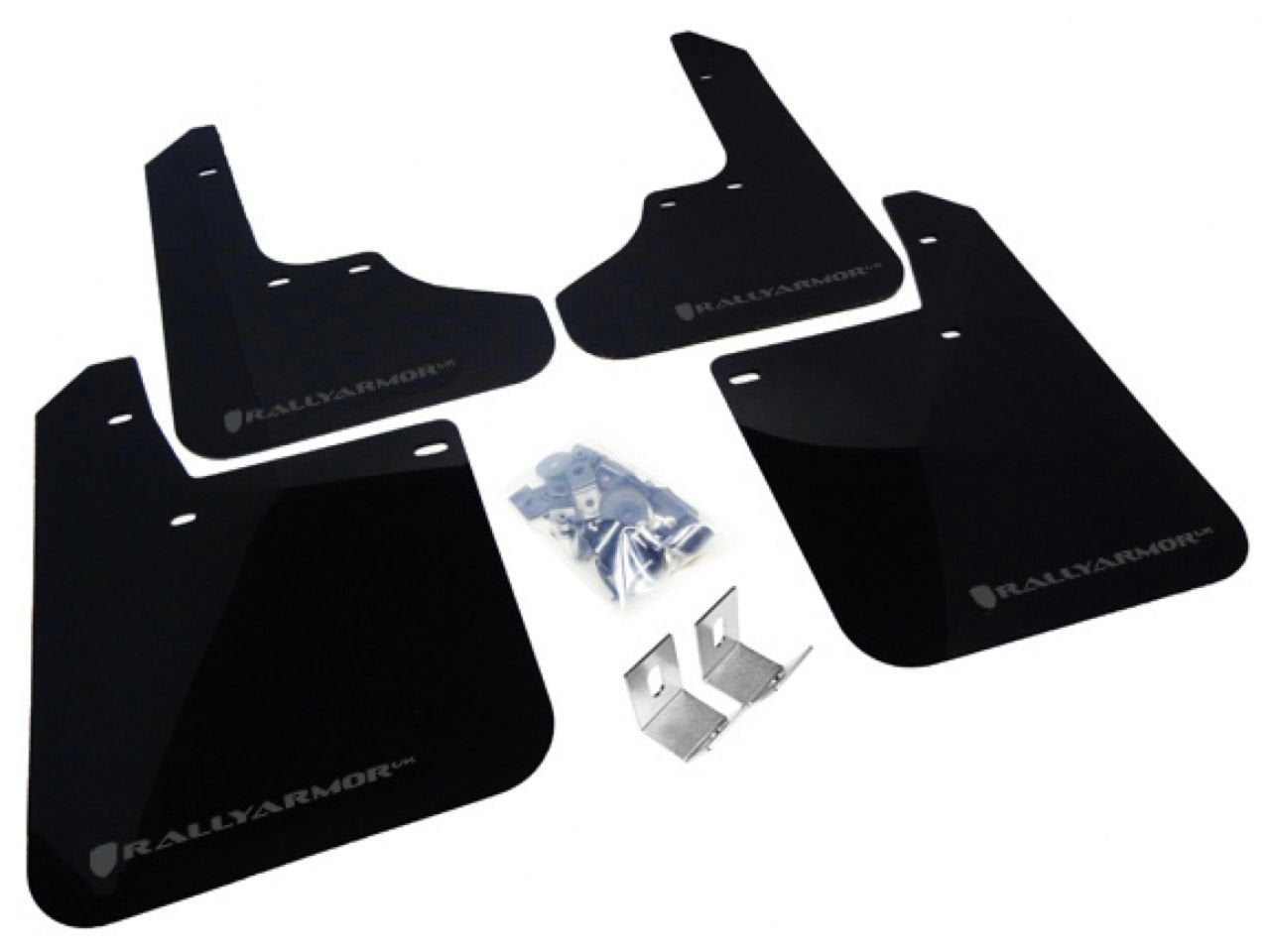 Rally Armor Black, Gray MF2-UR-BLK/GRY Mud Flap with Logo (1993-2001 Subaru Impreza UR), 1 Pack