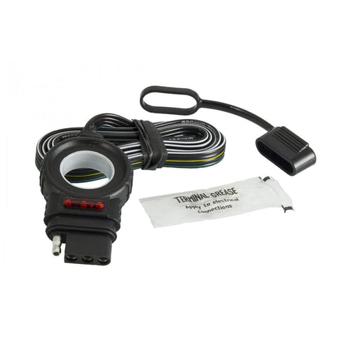 Hopkins Flat Towing Solutions Electric Connector, 4-Way, ForVehicle, Black (48058)