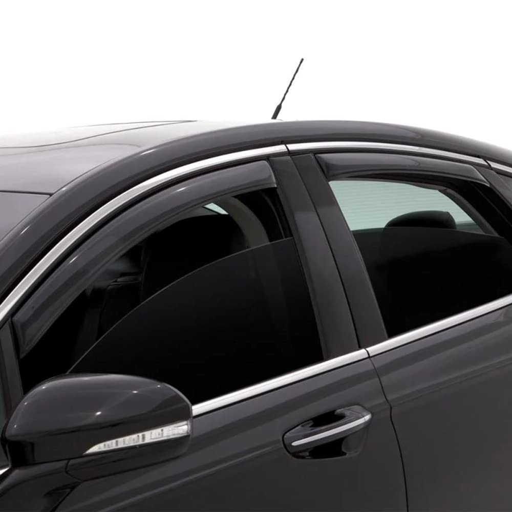 Chevy Colorado Crew Cab AVS 04-12 In-Channel Ventvisor Front & Rear Window Deflectors 4pc - Smoke