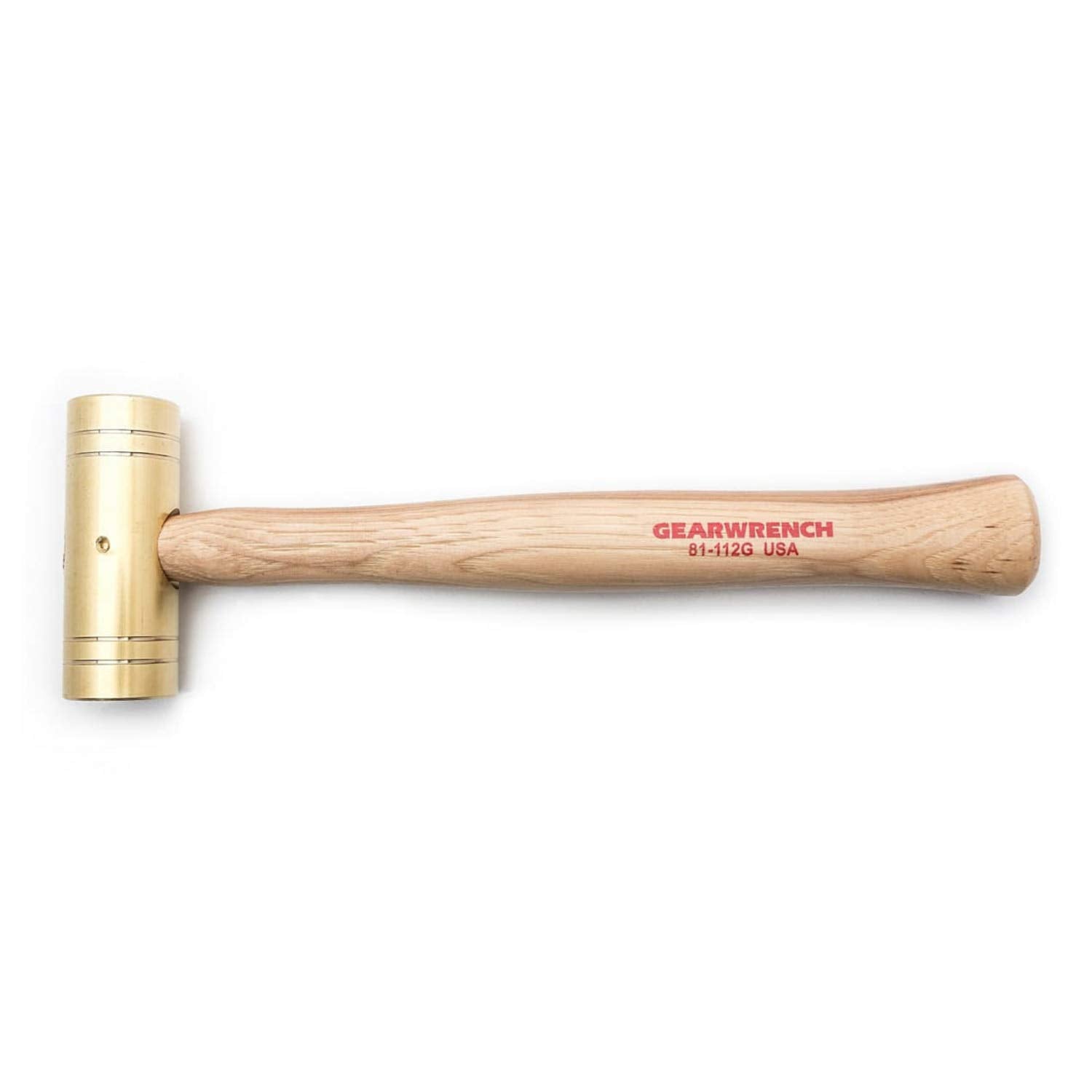 Brass Hammer GEARWRENCH with Hickory Handle, 2 lb. - 81-112G, Gold