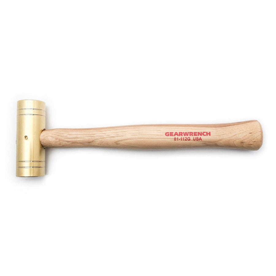 Brass Hammer GEARWRENCH with Hickory Handle, 2 lb. - 81-112G, Gold