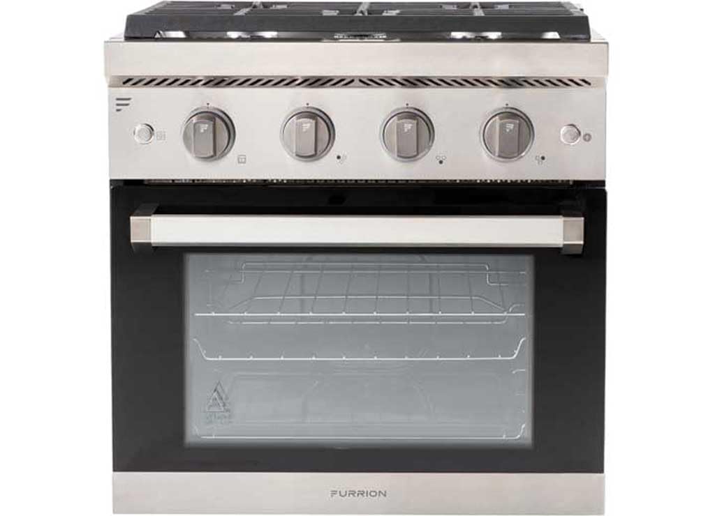 Furrion Chef Collection 2021135689 24" RV 3-Burner Gas Range - Stainless Steel