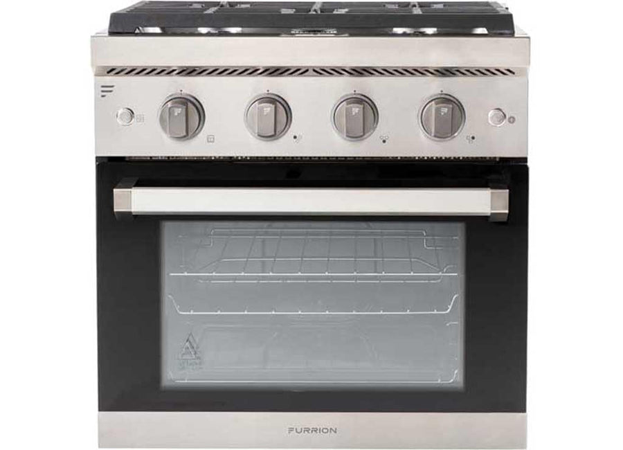 Furrion Chef Collection 2021135689 24" RV 3-Burner Gas Range - Stainless Steel