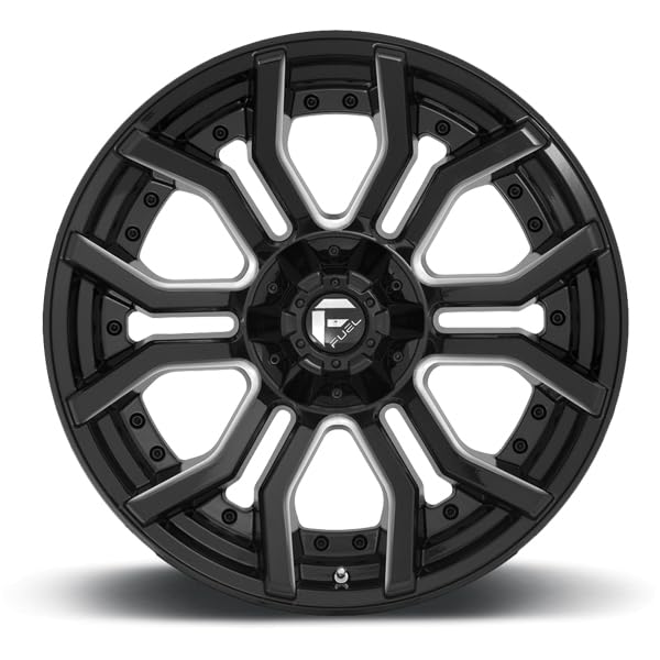 D711 RAGE FUEL OFF-ROAD 20X9, 6X135/5.5, 5.04, 1mm GLOSS BLACK MILLED - D71120909850
