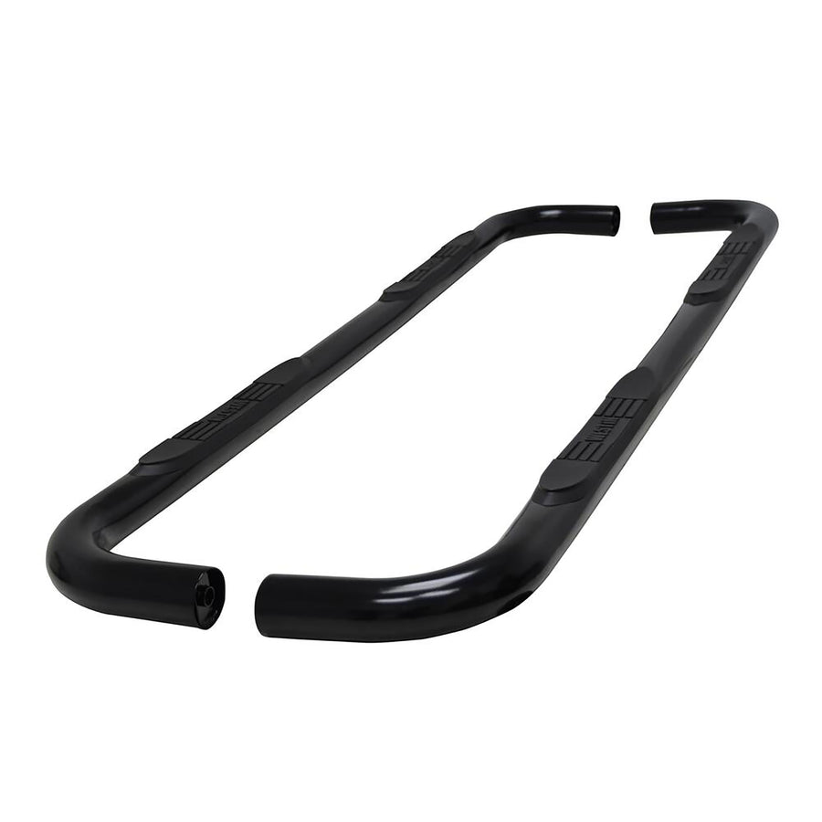 Westin E-Series 23-4125 3 Round Nerf Bars fits 2019-2025 Silverado Sierra 1500 Double Cab (Exc 2019 Silverado LD/Sierra 1500 Limited) Black Pair