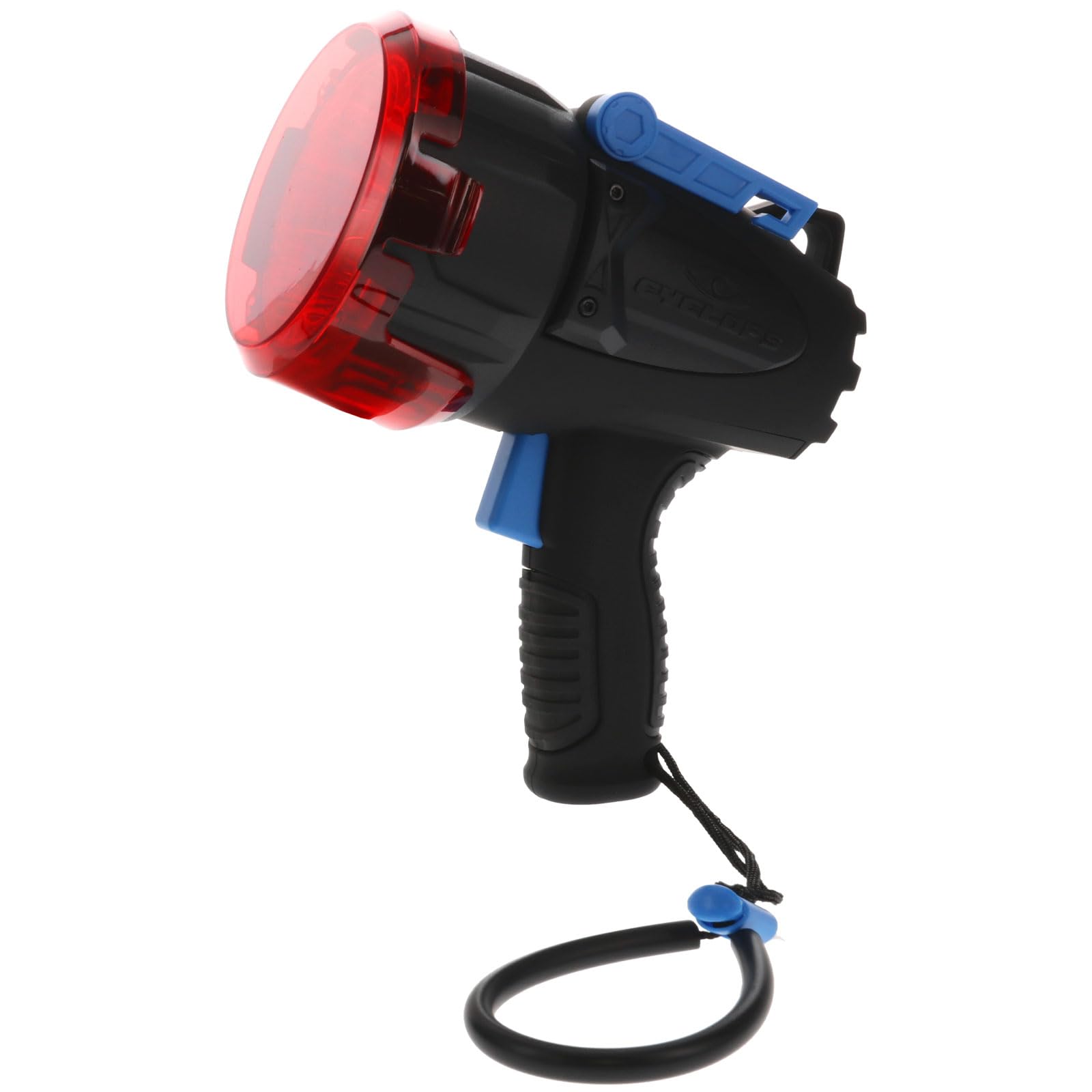 CYMAX Cyclops 10000 Lumens IPX67 Waterproof 4 Lighting Modes Rechargeable LED Handheld Spotlight | Charger & Detachable Red Lens Included