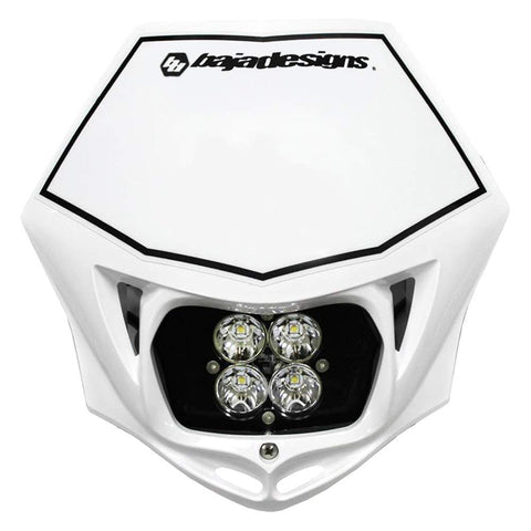 Baja Designs Squadron Sport Motorcycle A/C Headlight Kit with Shell (White) LED