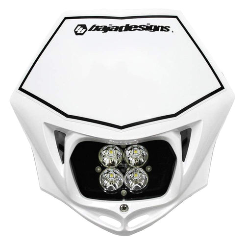 Baja Designs Squadron Sport Motorcycle A/C Headlight Kit with Shell (White) LED