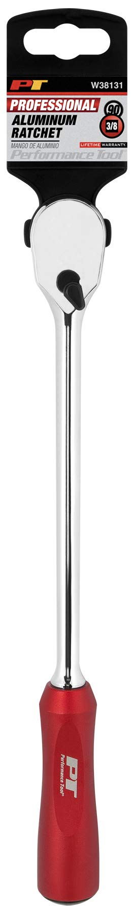 W38131 Performance Tool 9-Inch Long Reach 90 Tooth Ratchet with Oversized Aluminum Handle and Sealed Head