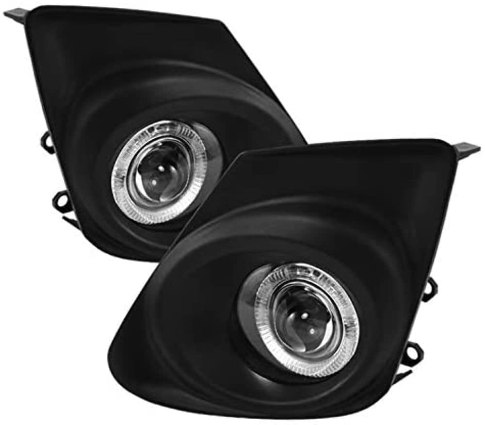 Projector Spyder Auto 5038555 Halo Style Fog Lights Black/Clear